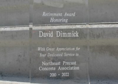 NEPCA 2022 Summer Open House group photo with retirement award honoring David Dimmick
